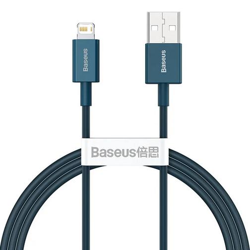 USB дата-кабель Baseus Superior Series Fast Charging Data Cable Lightning 2.4A (CALYS-C03) 2.0м Синий 42896216