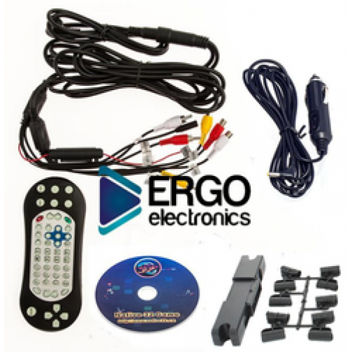 Навесной монитор ERGO ER9L Black (USB, SD, DVD) (+ Двухканальные наушники в подарок!) 38002637