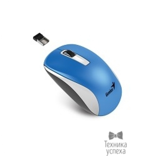 Genius Genius NX-7010 WH+Blue Metallic style. 2.4Ghz wireless BlueEye mouse 1200 dpi powerful BlueEye 31030114110 5802853