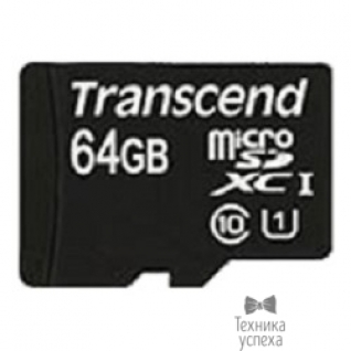 Transcend Micro SecureDigital 64Gb Transcend Class 10 TS64GUSDU1 MicroSDXC Class 10 UHS-I, SD adapter