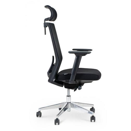 Кресло офисное Партнер aluminium/черный пластик/черная сетка/черная ткань (мультиблок) NORDEN Chairs 42859306