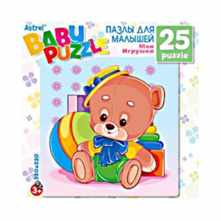 Пазл для малышей "Мои игрушки" - Медведь, 25 элементов Astrel