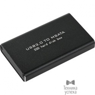 Orient ORIENT 3501U3 Внешний контейнер, USB 3.0 для SSD mSATA 6Gb/s (ASM1153E), алюминий, черный цвет