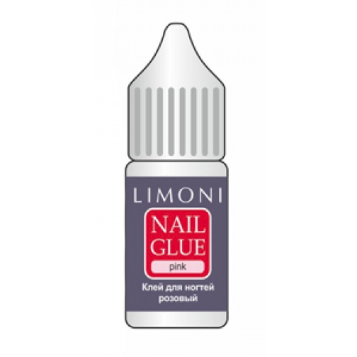 Косметика LIMONI - Клей для ногтей розовый NAIL GLUE pink 2147322
