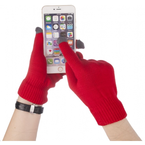 Cariba Перчатки Айфон для сенсорных экранов, цвет красный 37657244