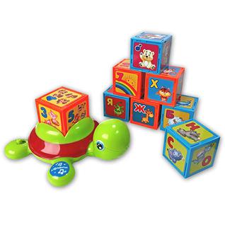 Развивающие игрушки для малышей Азбукварик Азбукварик 2244 "Черепашка-Умняшка с кубиками"
