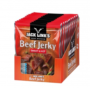 Jack Link's Говядина вяленая Jack Links Sweet and Hot 75 г., 12 шт.