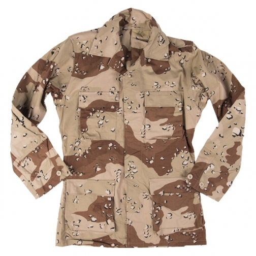 Куртка BDU полевая армии США, камуфляж 6-цветный пустынный б/у 37241450