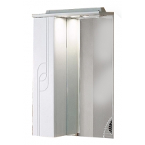 Зеркало-шкаф Акватон Панда 50 левостороннее белое со светильником Акватон