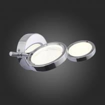 Светильник настенно-потолочный St Luce Хром/Хром, Прозрачный LED 2*5W