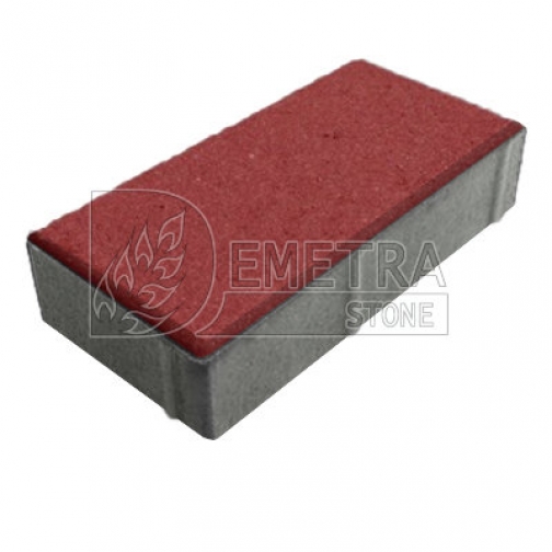 Тротуарная плитка красная 200х100х40 мм (Steingot) 9149886 1