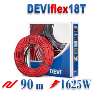 Нагревательный кабель Devi DEVIflex 18Т, 90 м
