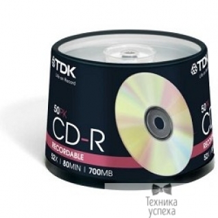 Tdk TDK Диск DVD+R 4.7Gb 16x Cake Box (50шт) DVD+R47CBED50, (t19444)