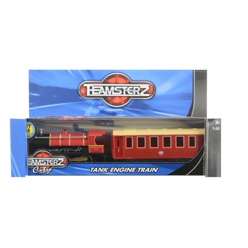 Классический поезд Teamsterz City (свет, звук), красный, 1:55 HTI 37711356 1