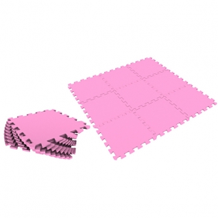Мягкий пол "Универсальный" - Розовый, 9 элементов Экопромторг