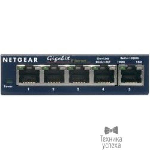 Netgear NETGEAR GS105GE Коммутатор 5-портовый Гигабитный с внешним блоком питания 5801888