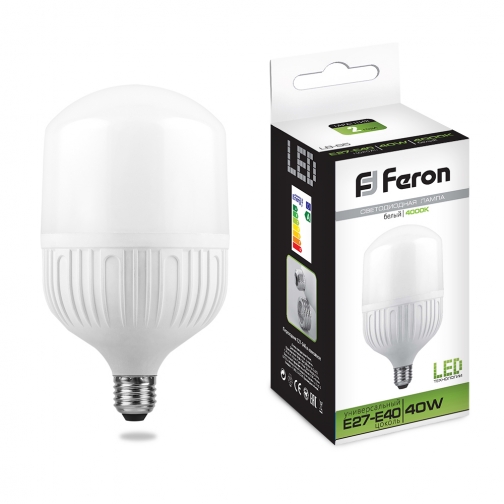 Светодиодная лампа Feron LB-65 (40W) 230V E27-E40 4000K 8164357