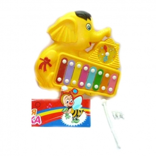 Детский ксилофон "Слоненок", желтый Tongde