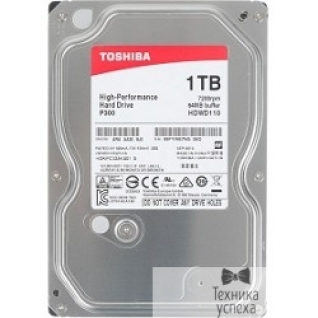 Toshiba 1TB Toshiba (HDWD110UZSVA) P300 SATA 3, 7200 rpm, 64Mb buffer, 3.5"