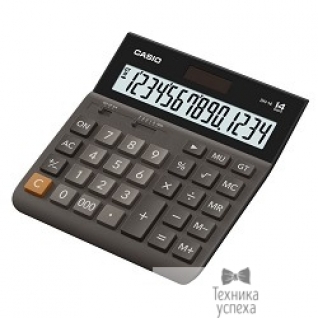 Casio Калькулятор настольный Casio DH-14-BK-S-EH 14, Базовый, пластик, Черный