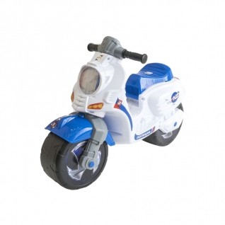 Двухколесный мотоцикл-каталка "Полицейский скутер", белый Орион