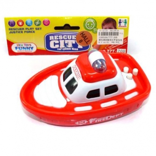 Инерционная игрушка Reskyer City - Патрульная лодка (свет, звук) Shantou