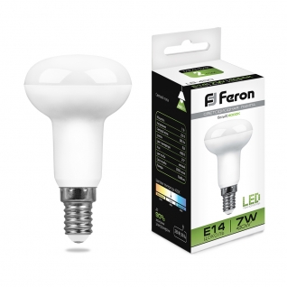 Светодиодная лампа Feron LB-450 (7W) 230V E14 4000K R50