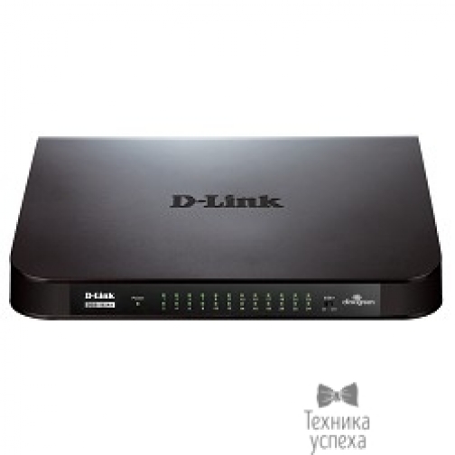 D-Link D-Link DGS-1024A/B1A Неуправляемый коммутатор с 24 портами 10/100/1000Base-T и функцией энергосбережения 5802370