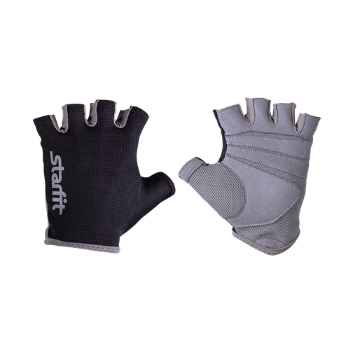 Перчатки для фитнеса Starfit Su-127, черный/серый размер L 42300610