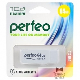 Perfeo Perfeo USB Drive 64GB R01 White PF-R01W064
