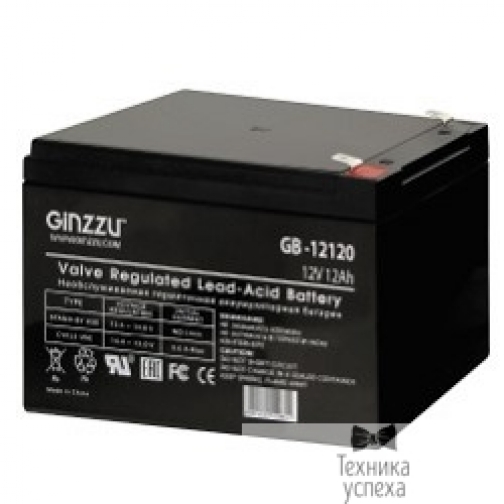 Ginzzu Ginzzu Батарея GB-12120 свинцово-кислотный, необслуживаемый, технология AGM, клемма 5/7мм 5802469