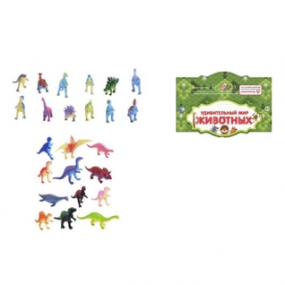 Набор из 12 фигурок "Удивительный мир животных" - Динозавры Tongde