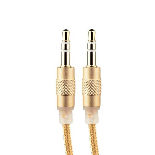 Кабель COTEetCI Nylon Audio line Cable Aux CS5057-CE 3.5mm (1.5 м) Золотистый 42531410
