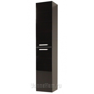 Шкаф-колонна Акватон Мадрид М черный глянец