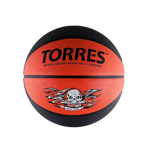Мяч баск. Torres Game Over р. 7, резина, серо-красный 42220171