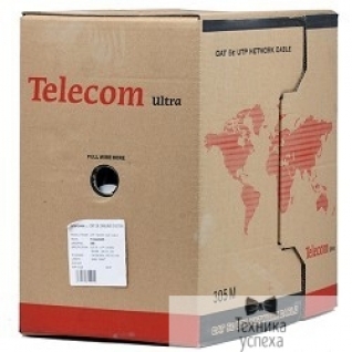 Telecom Telecom Кабель Ultra FTP кат. 5е 4 пары (305м) (0.48mm) CCA серый TFS44050E