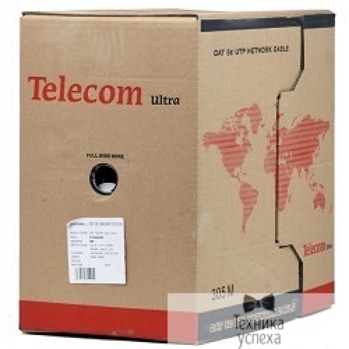 Telecom Telecom Кабель Ultra FTP кат. 5е 4 пары (305м) (0.48mm) CCA серый TFS44050E 9096521