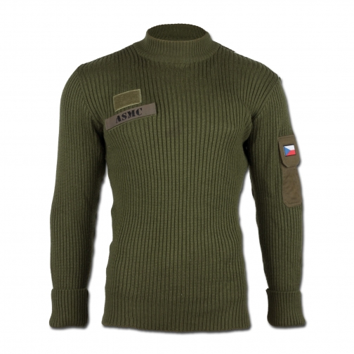 Пуловер, Чехия, цвет оливковый, б/у 7245732