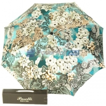 Зонт складной "Вязаные цветы" бирюзовый