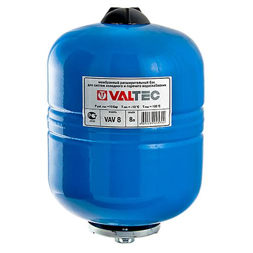 Бак расширительный Valtec для ГВС и ХВС 8 литров СИНИЙ 42476258