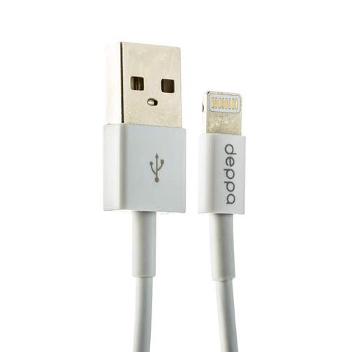USB дата-кабель Deppa D-72230 8-pin Lightning 3м Белый 42534529