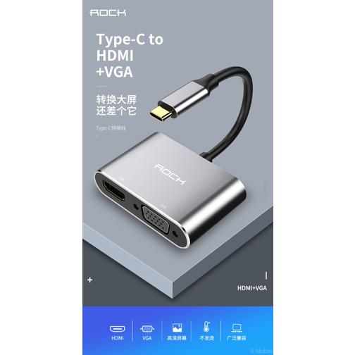 Переходник Rock Type-C to HDMI+VGA Converter RCB0689 42190607 9