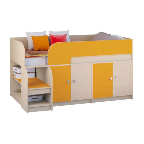 Кровать-чердак РВ Мебель Двухъярусная кровать Астра-9 Дуб молочный V2 42744801 8