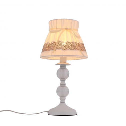 Настольная лампа St Luce Белый, Прозрачный/Белый, Бежевый E14 1*40W 37396968 5