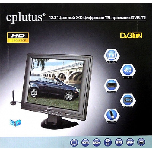 Цифровой телевизор EPLUTUS EP-125T 12,3