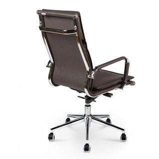 Кресло офисное/Харман/(brown) хром/коричневый экокожа NORDEN Chairs