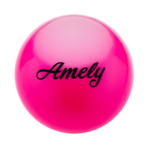 Мяч для художественной гимнастики Amely Agb-101, 19 см, розовый 42219348 1