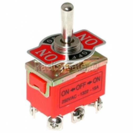 Тумблер 6 PIN (ON-OFF-ON) 250V 15A RWC-508_NFN 1310311