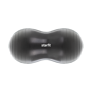 Фитбол Starfit Gb-802 арахис, 50х100 см, 1200 гр. без насоса, темно-серый, антивзрыв