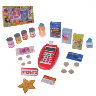 Игровой набор "Мой магазин" - Касса-калькулятор (на бат., звук) Sima-Land